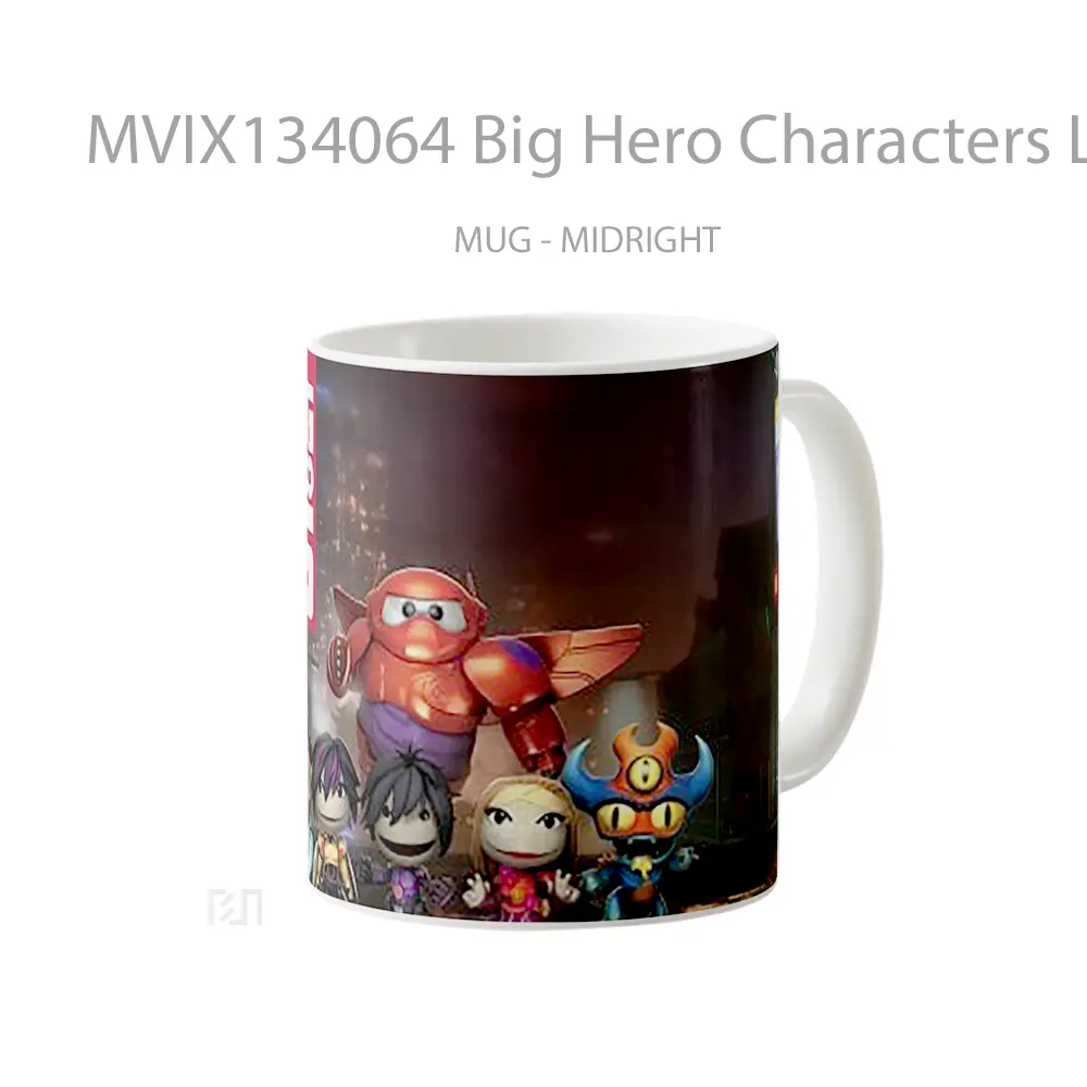 Mug Big Hero Characters Like Littlebigplanet Gelas Keramik Unik - All-side / Desain