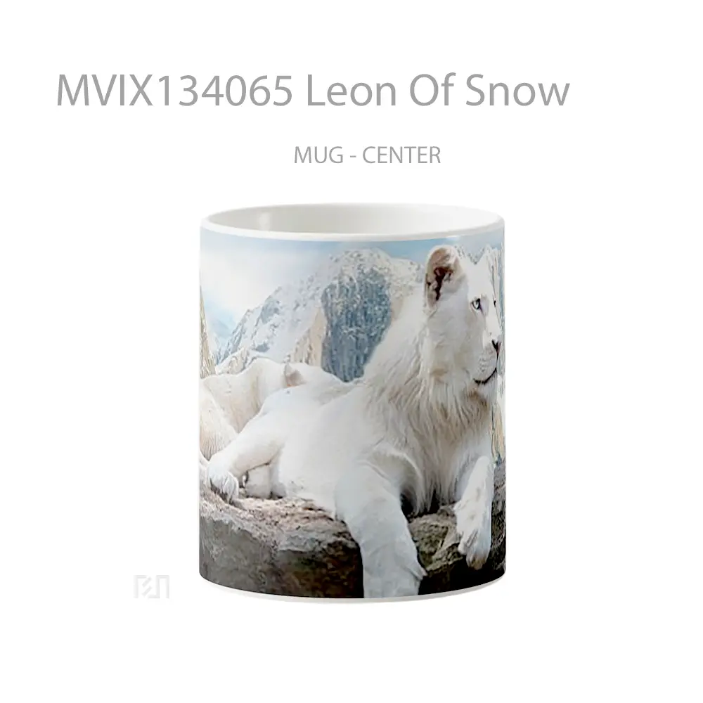 Mug Leon Of Snow Gelas Pemandangan Alam