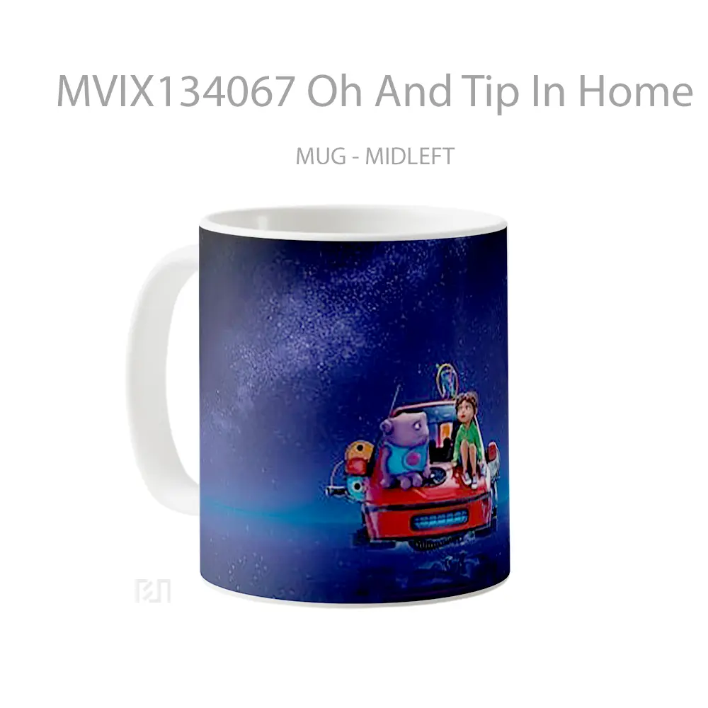 Mug Oh And Tip In Home Gelas Keramik Unik - All-side / Desain