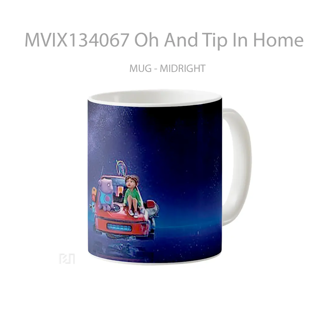 Mug Oh And Tip In Home Gelas Keramik Unik - All-side / Desain