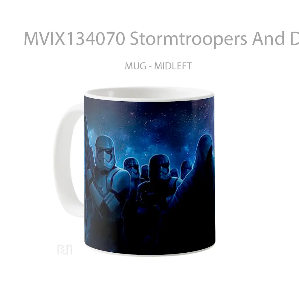 Mug Stormtroopers And Darth Vader Gelas Star Wars - All-side / Desain