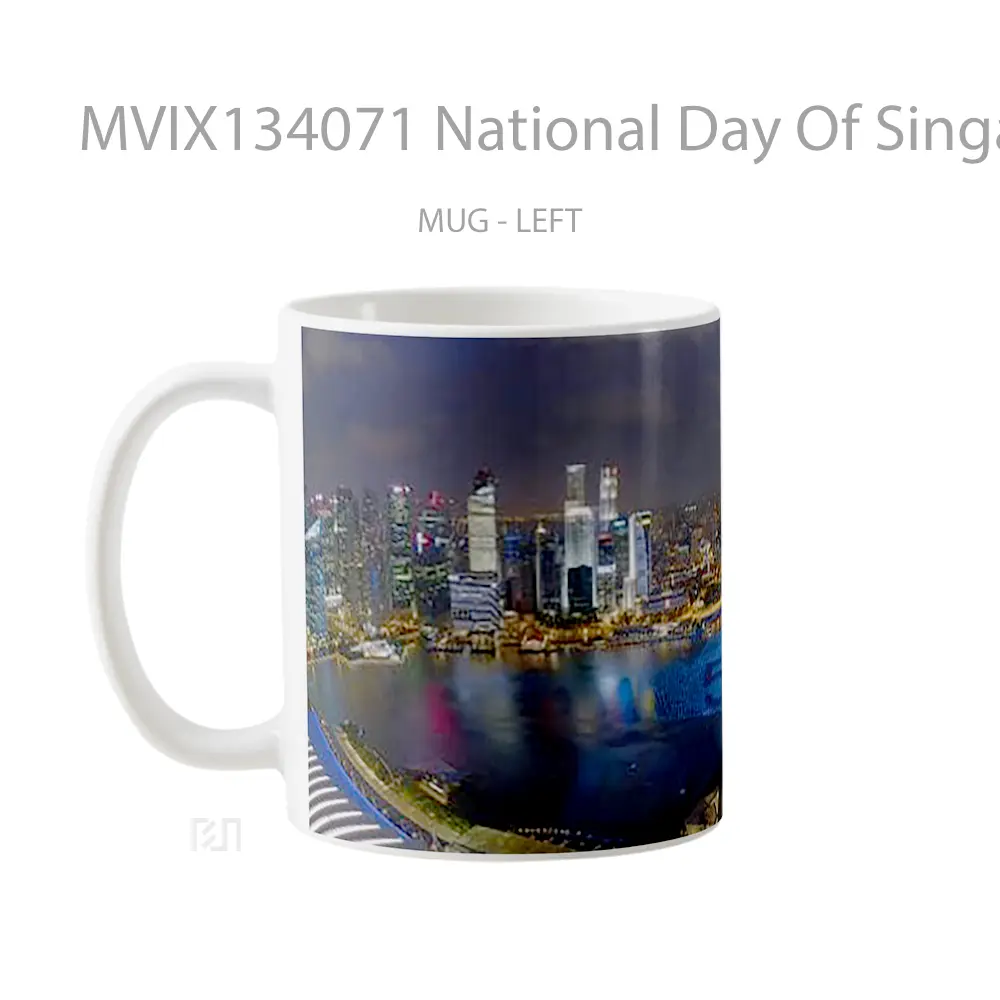 Mug National Day Of Singapore Gelas Keramik Unik - All-side / Desain