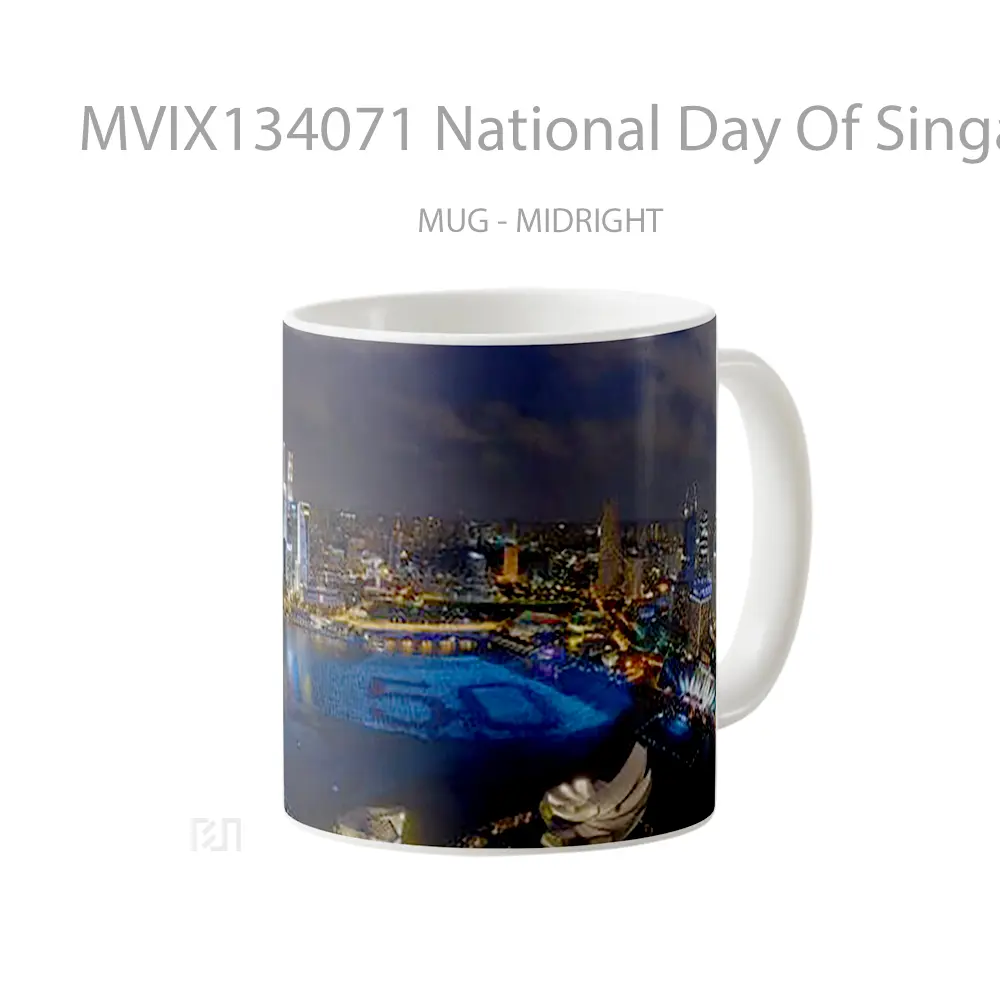 Mug National Day Of Singapore Gelas Keramik Unik - All-side / Desain