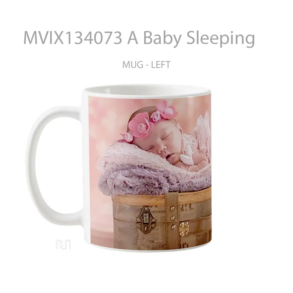 Mug A Baby Sleeping Gelas Keramik Unik - All-side / Desain