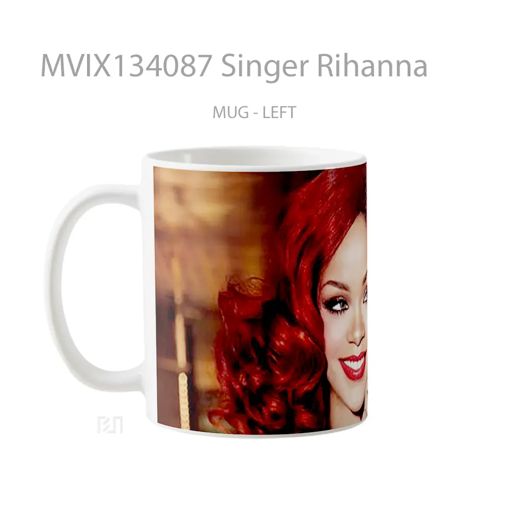 Mug Singer Rihanna Gelas Selebriti - All-side / Desain
