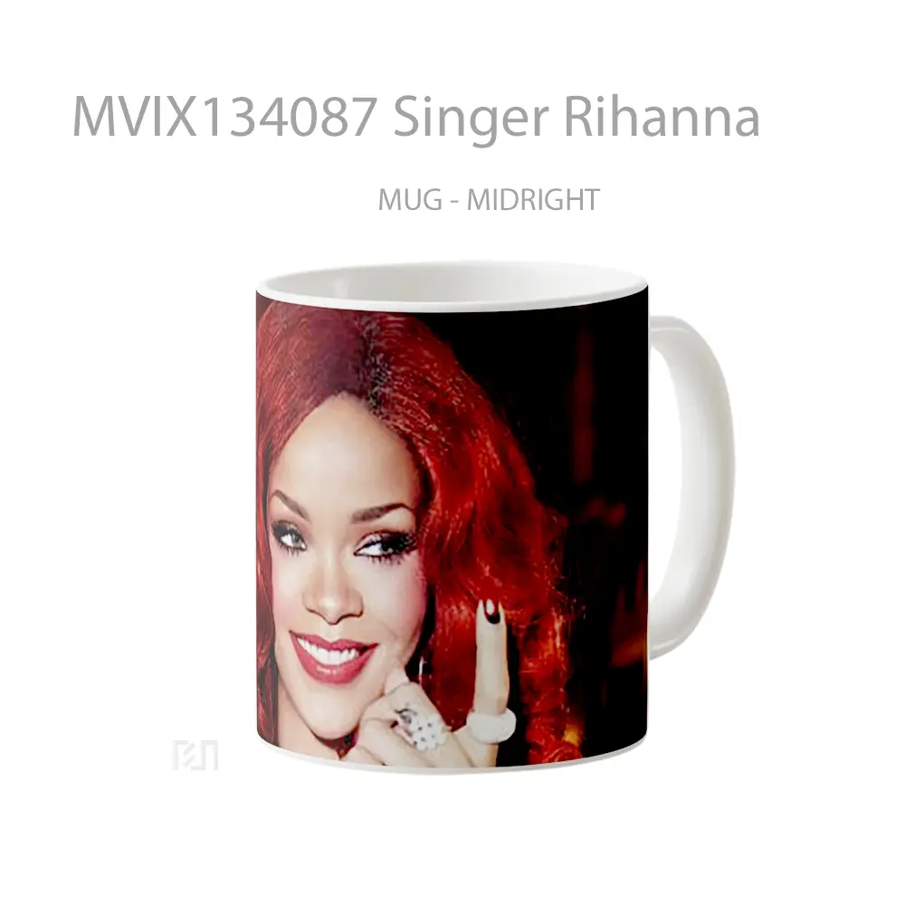 Mug Singer Rihanna Gelas Selebriti - All-side / Desain