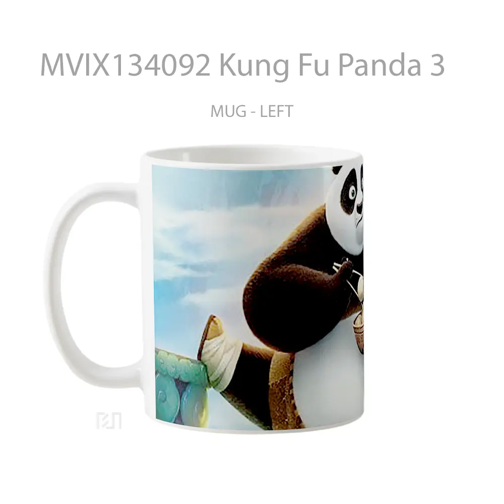 Mug Kung Fu Panda 3 Gelas Hewan Lucu - All-side / Desain