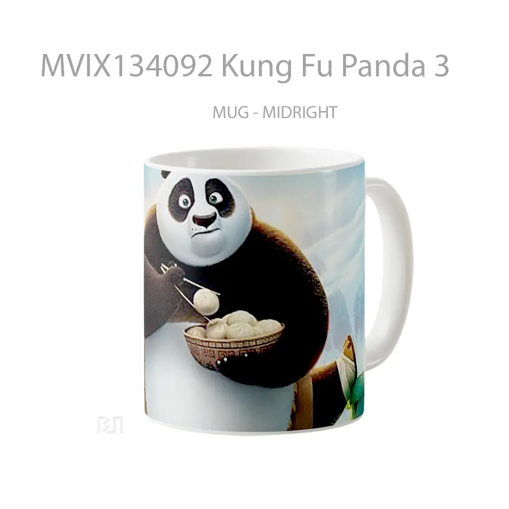 Mug Kung Fu Panda 3 Gelas Hewan Lucu - All-side / Desain