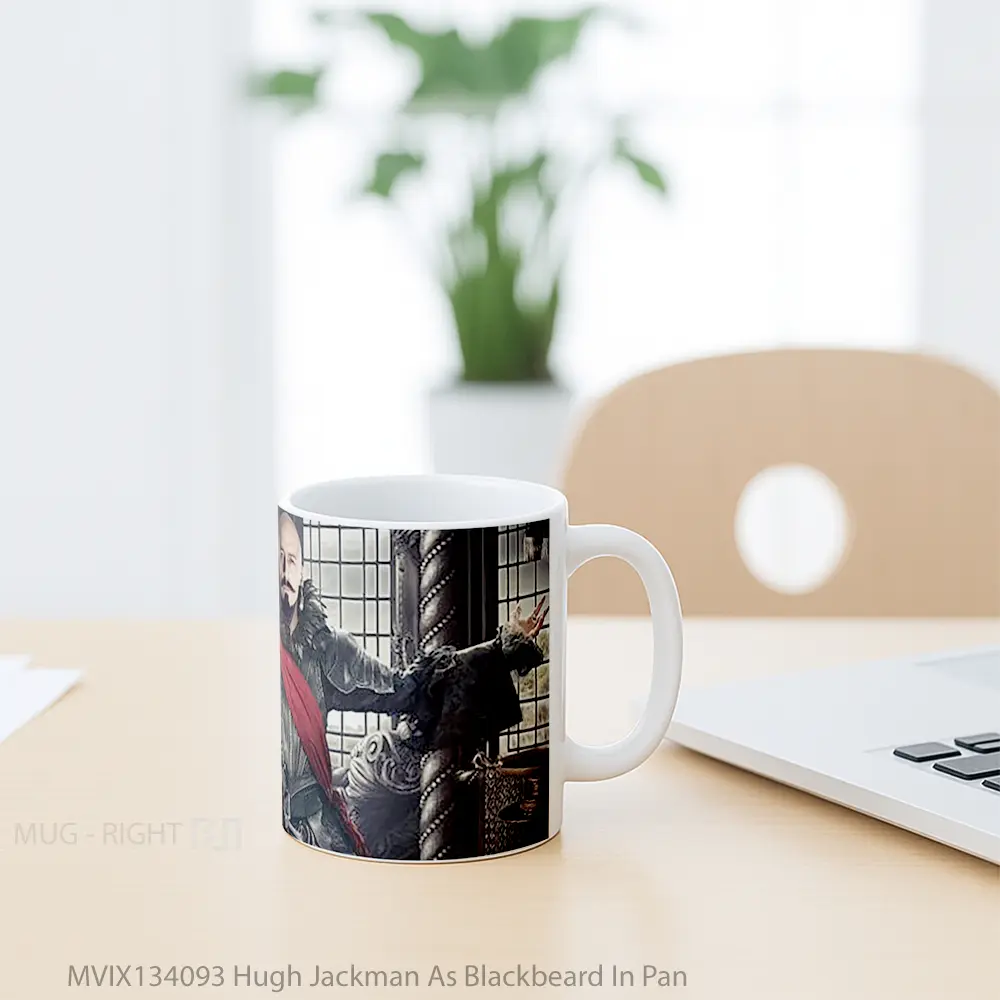 Mug Hugh Jackman As Blackbeard In Pan Gelas Keramik Unik - All-side / Desain