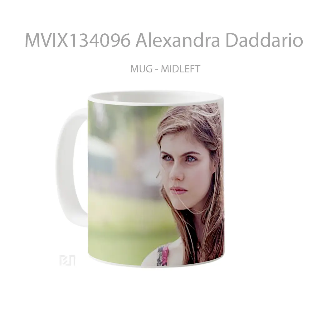 Mug Alexandra Daddario Gelas Selebriti - All-side / Desain