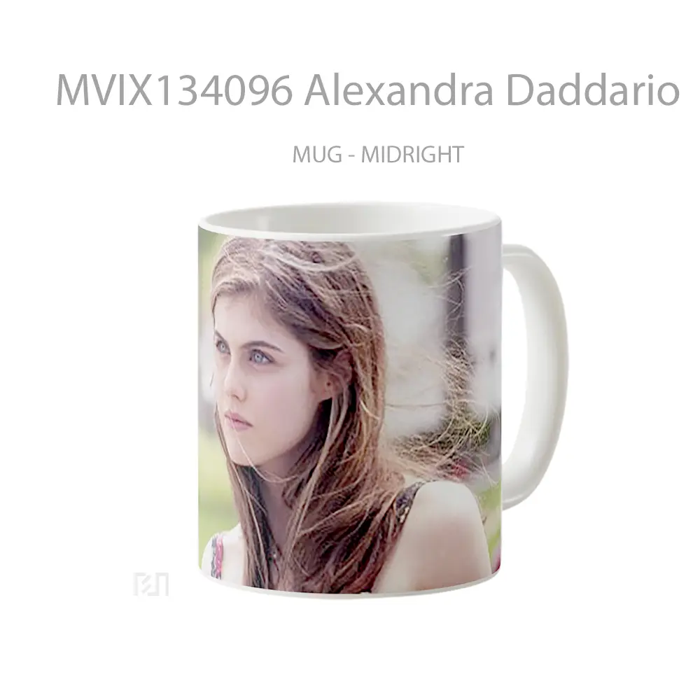 Mug Alexandra Daddario Gelas Selebriti - All-side / Desain