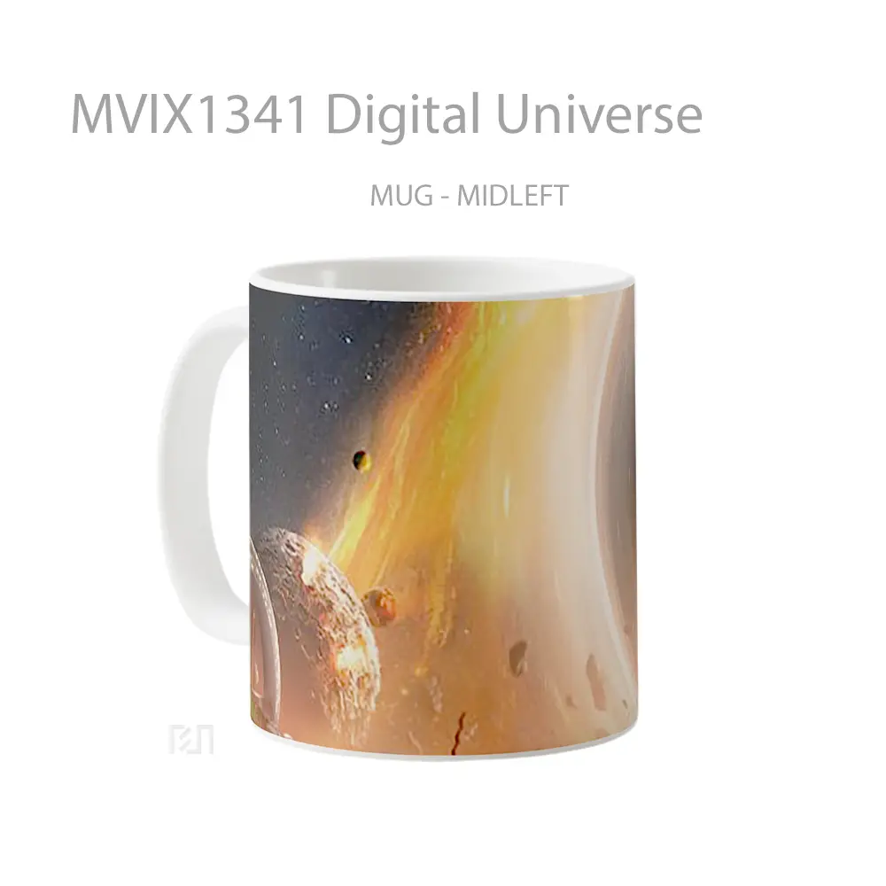 Mug Digital Universe Gelas Astronomi - All-side / Desain
