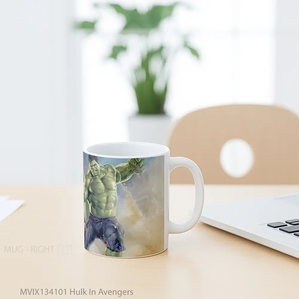 Mug Hulk In Avengers Gelas Superhero - All-side / Desain