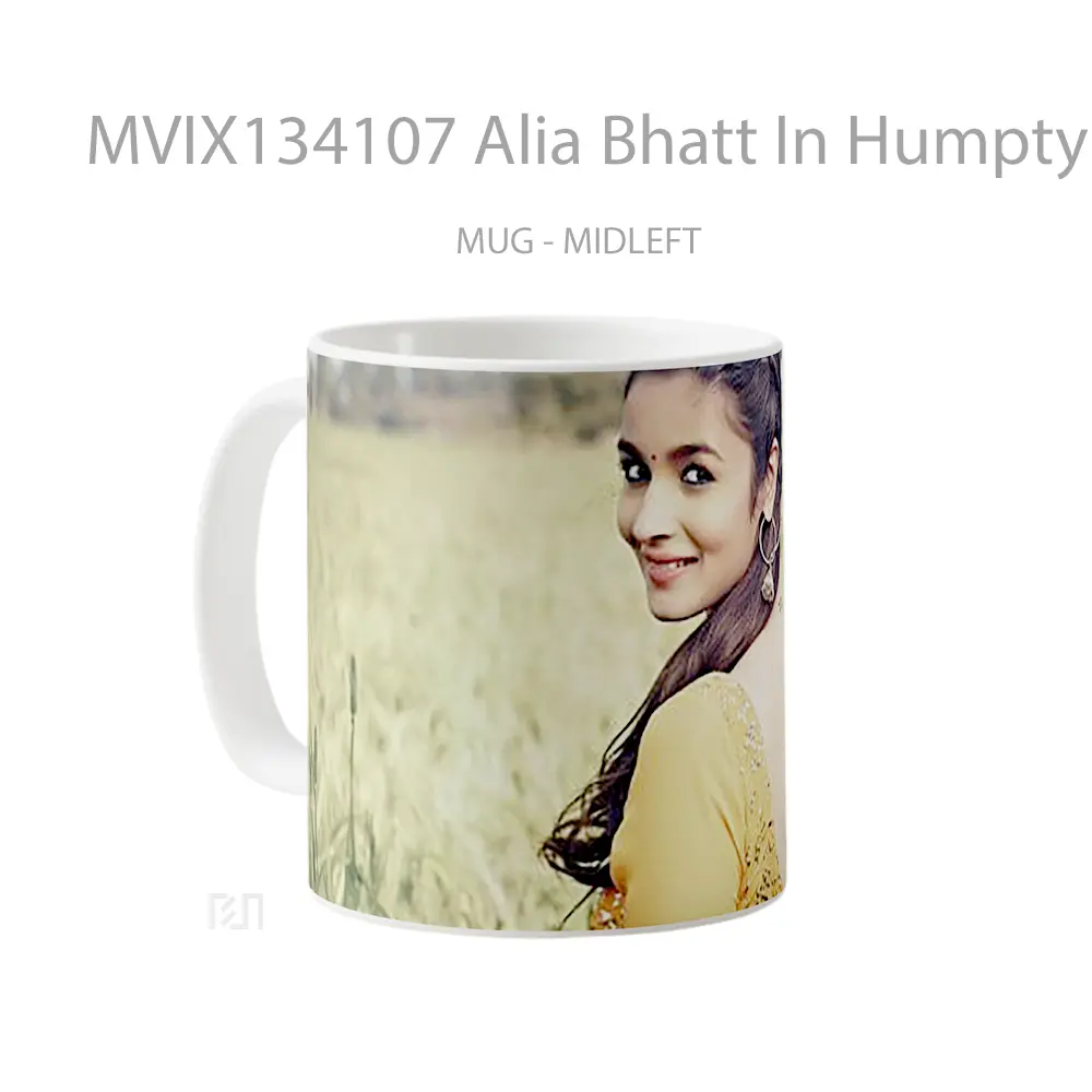 Mug Alia Bhatt In Humpty Sharma Ki Dulhania Gelas Keramik Unik - All-side / Desain