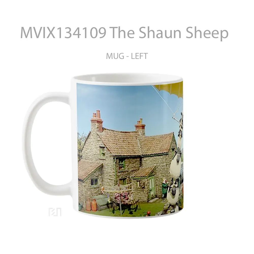 Mug The Shaun Sheep Gelas Hewan Lucu - All-side / Desain