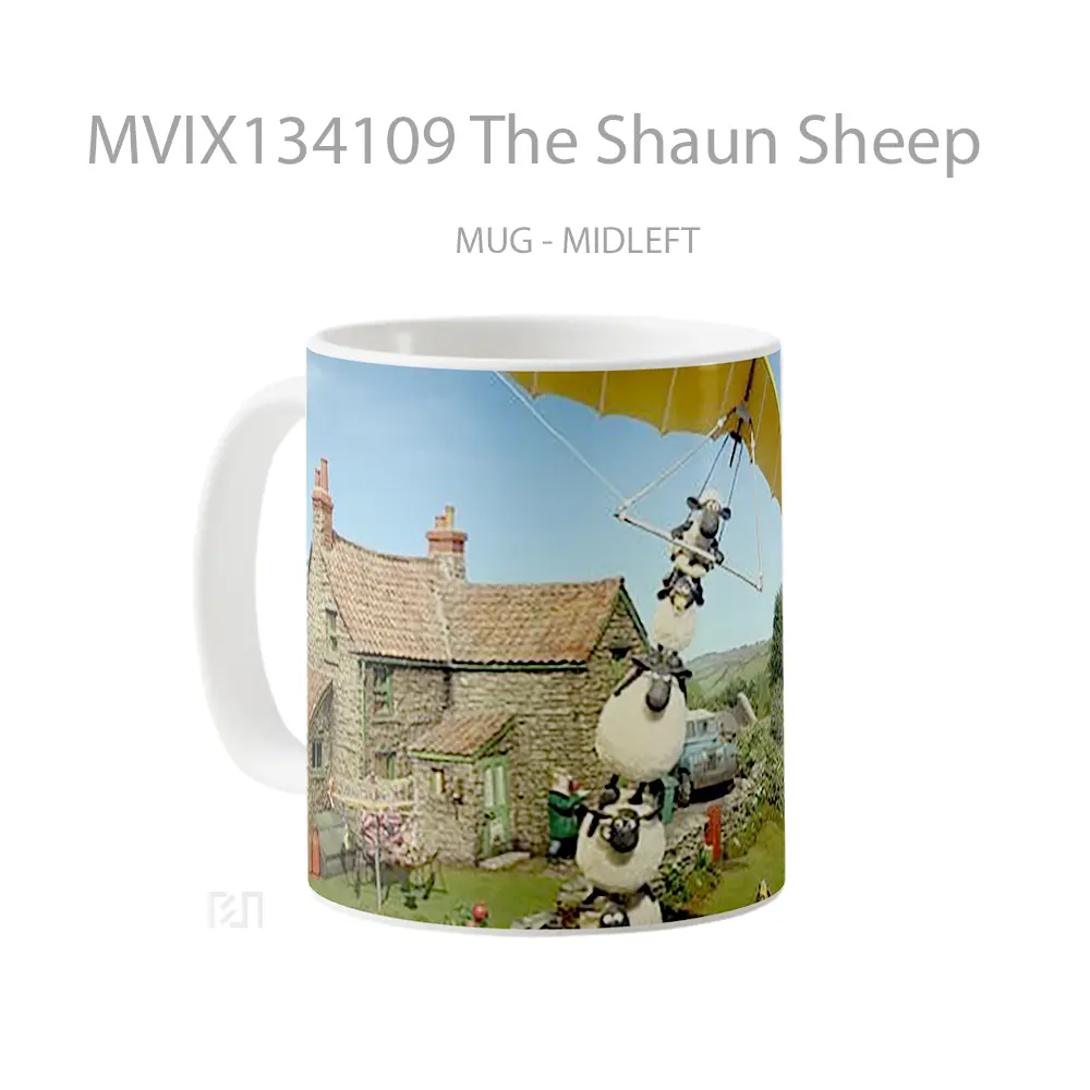 Mug The Shaun Sheep Gelas Hewan Lucu - All-side / Desain