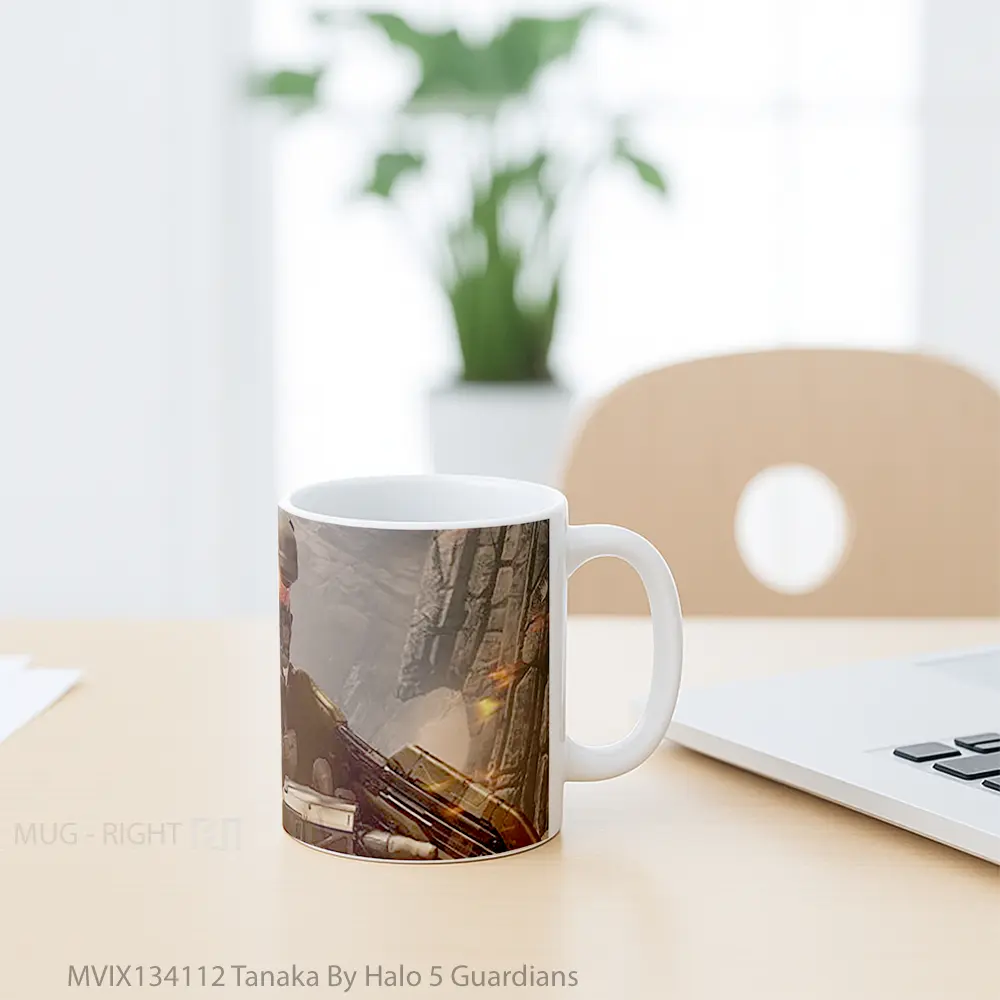 Mug Tanaka By Halo 5 Guardians Cangkir Gamer - All-side / Desain