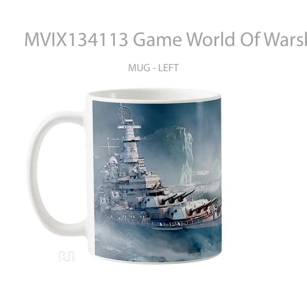 Mug Game World Of Warships Cangkir Gamer - All-side / Desain