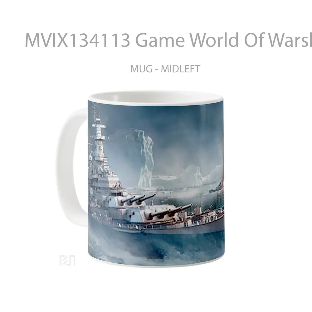 Mug Game World Of Warships Cangkir Gamer - All-side / Desain