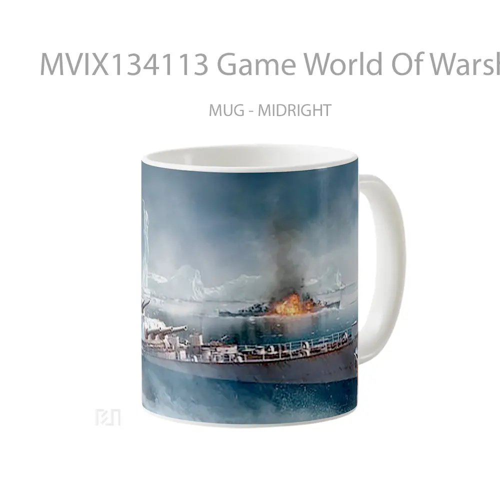 Mug Game World Of Warships Cangkir Gamer - All-side / Desain