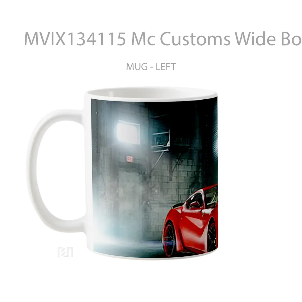 Mug Mc Customs Wide Body Ferrari F12Berlinetta Cangkir Mobil - All-side / Desain