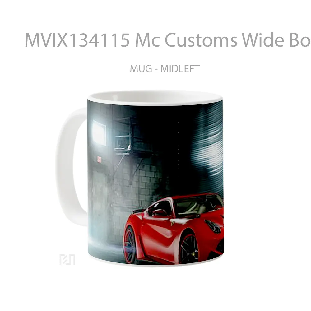 Mug Mc Customs Wide Body Ferrari F12Berlinetta Cangkir Mobil - All-side / Desain