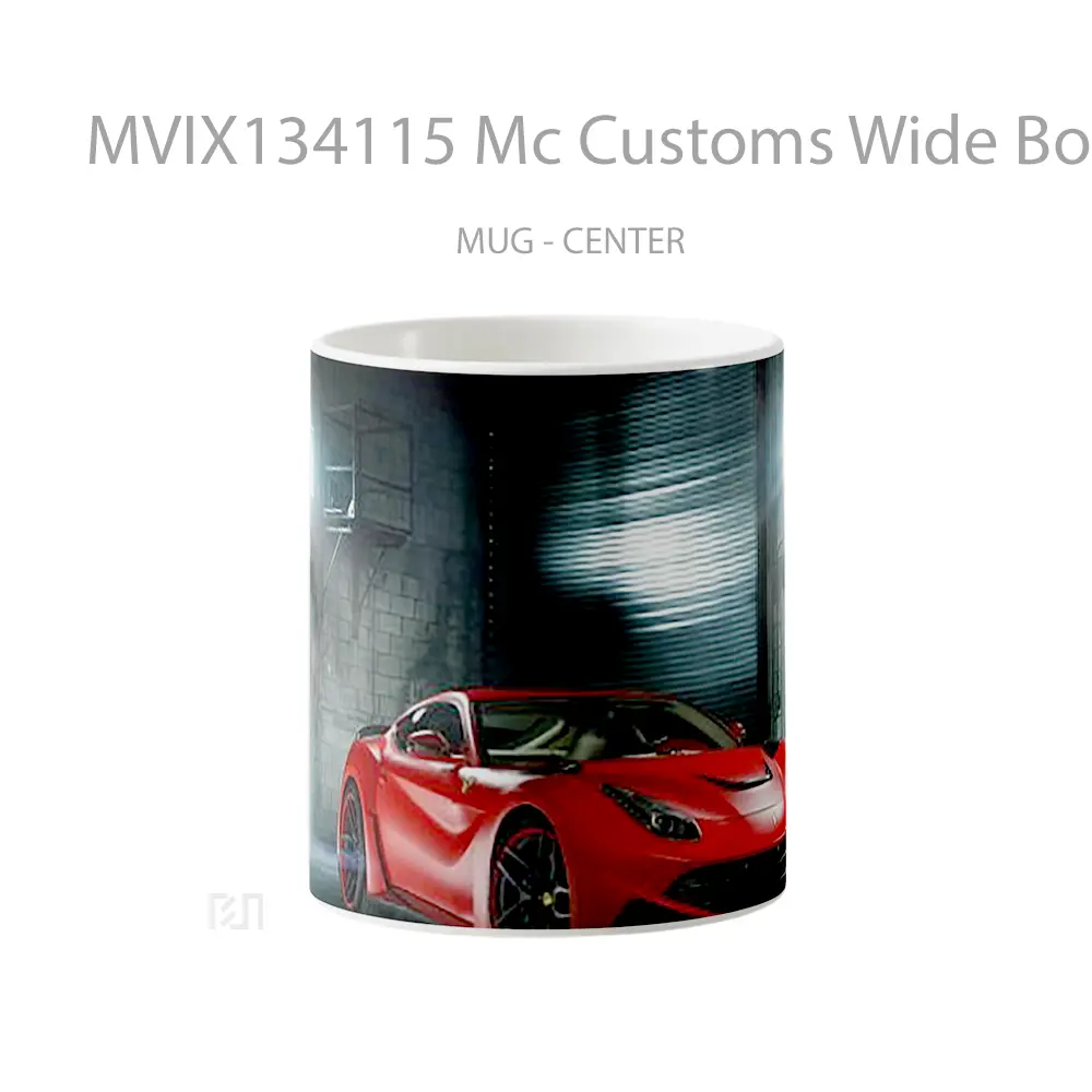 Mug Mc Customs Wide Body Ferrari F12Berlinetta Cangkir Mobil