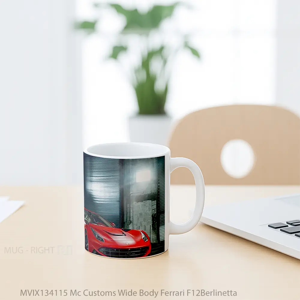 Mug Mc Customs Wide Body Ferrari F12Berlinetta Cangkir Mobil - All-side / Desain