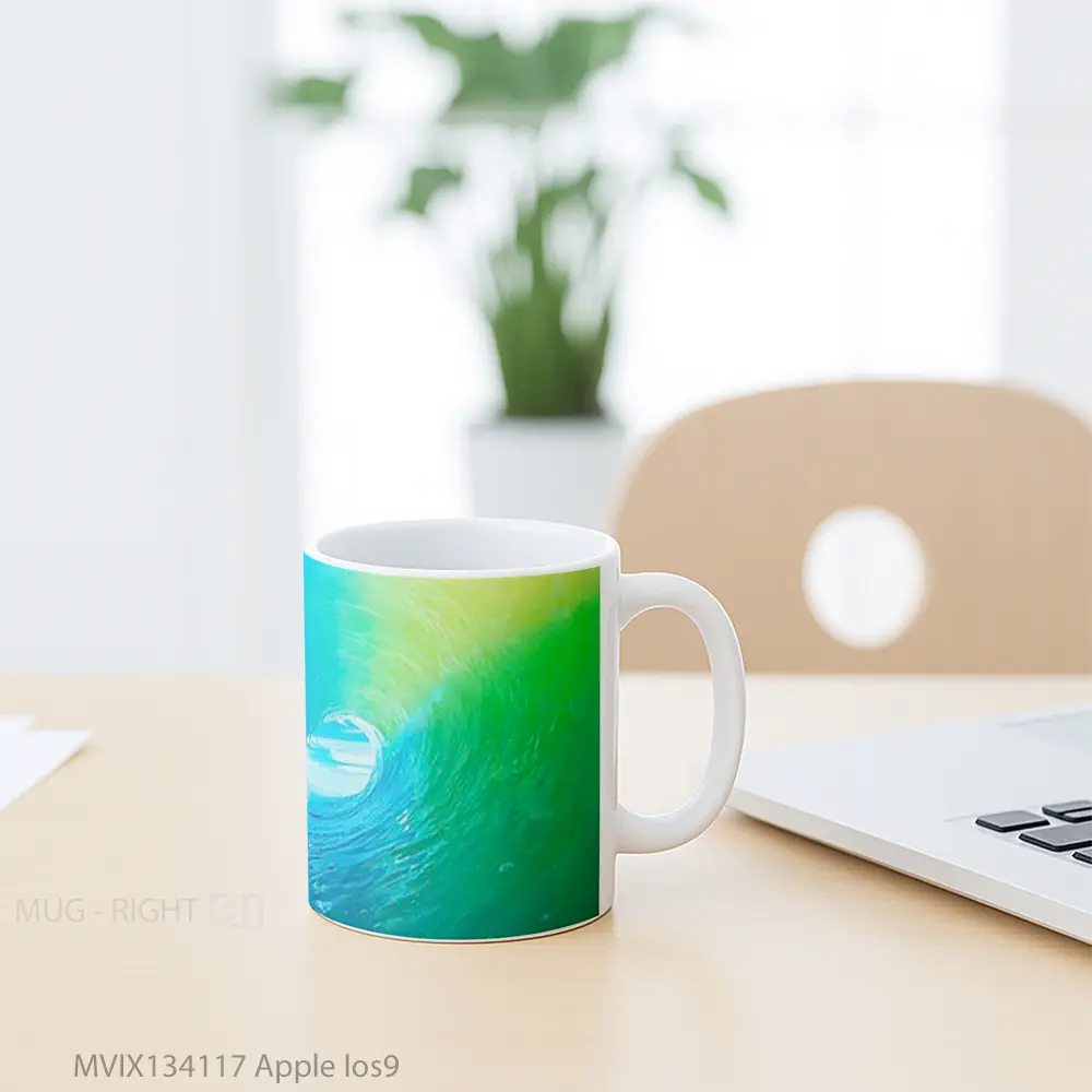 Mug Apple Ios9 Gelas Keramik Unik - All-side / Desain