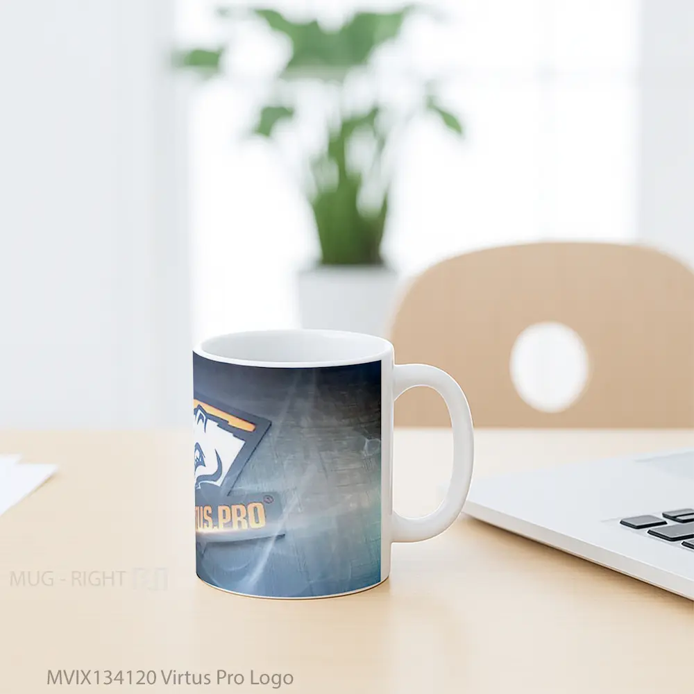 Mug Virtus Pro Logo Gelas Keramik Unik - All-side / Desain
