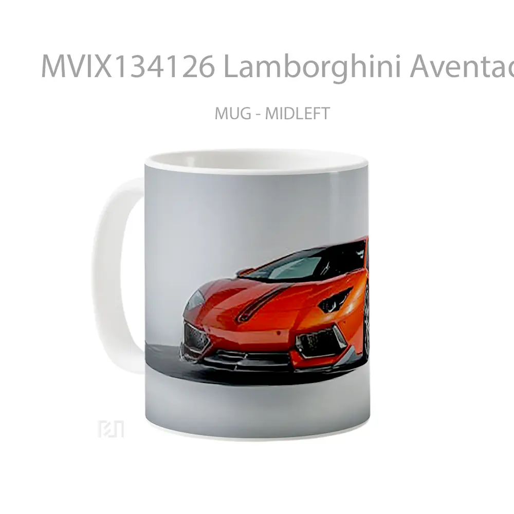 Mug Lamborghini Aventador Lp 700 4 Cangkir Mobil - All-side / Desain