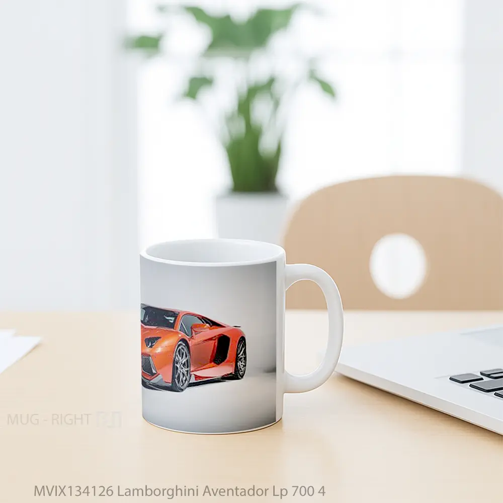 Mug Lamborghini Aventador Lp 700 4 Cangkir Mobil - All-side / Desain