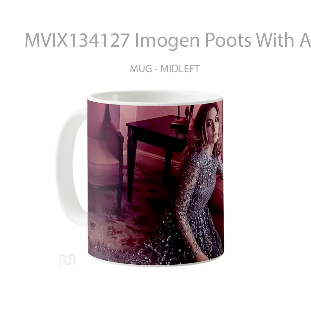 Mug Imogen Poots With A Purple Dress Gelas Keramik Unik - All-side / Desain