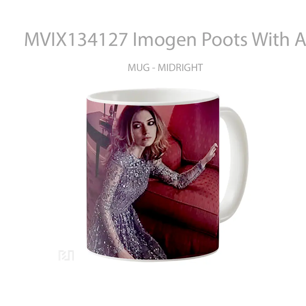 Mug Imogen Poots With A Purple Dress Gelas Keramik Unik - All-side / Desain