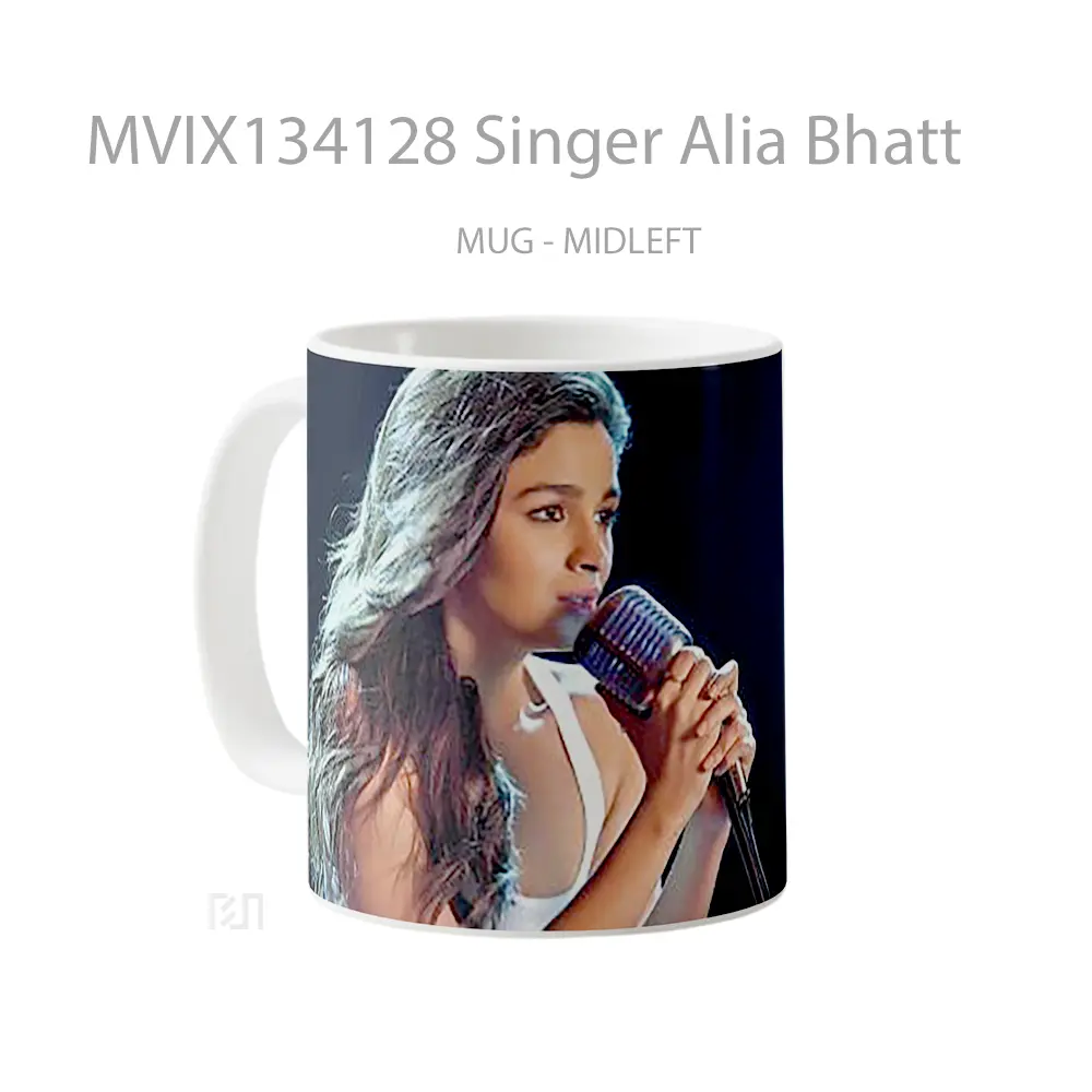 Mug Singer Alia Bhatt Gelas Keramik Unik - All-side / Desain