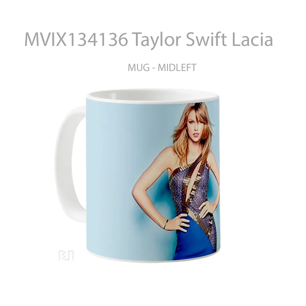 Mug Taylor Swift Lacia Gelas Selebriti - All-side / Desain