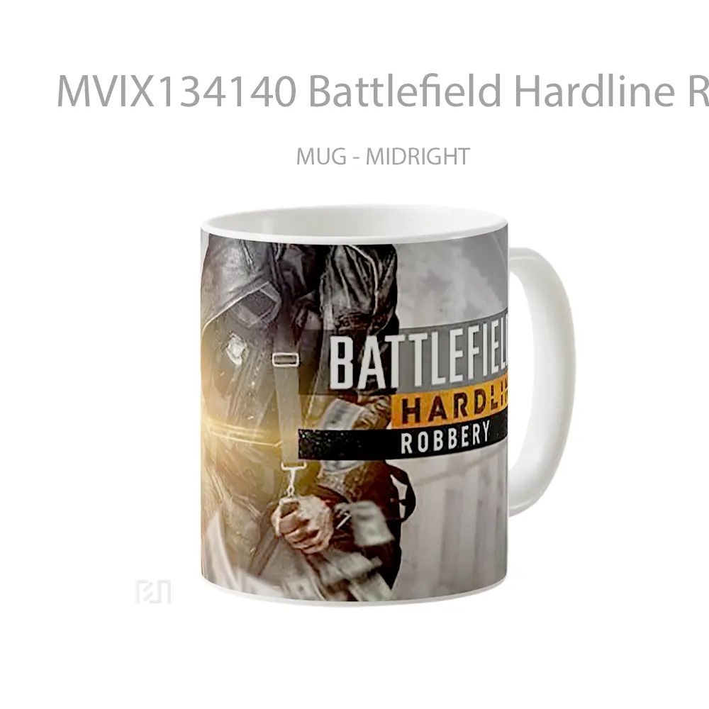 Mug Battlefield Hardline Robbery Gelas Keramik Unik - All-side / Desain