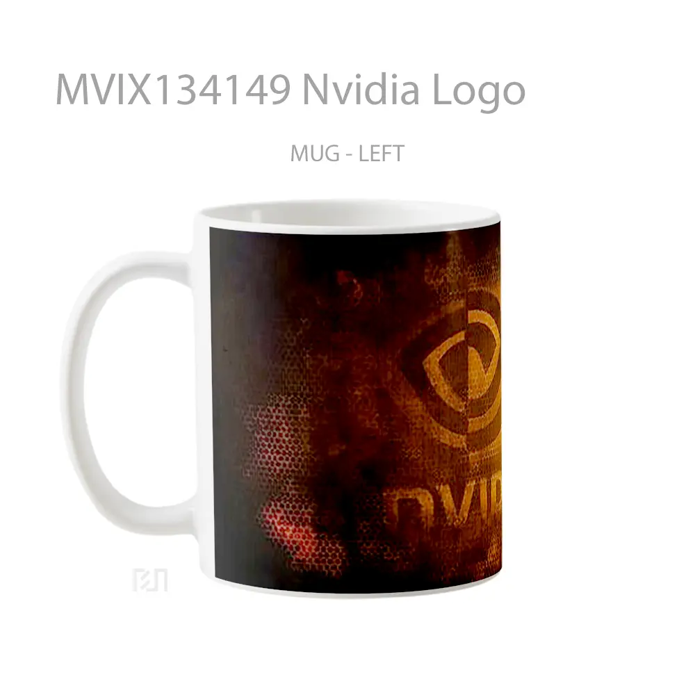 Mug Nvidia Logo Gelas Keramik Unik - All-side / Desain