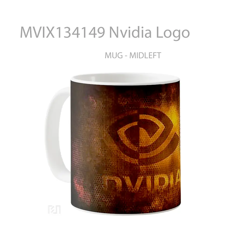 Mug Nvidia Logo Gelas Keramik Unik - All-side / Desain