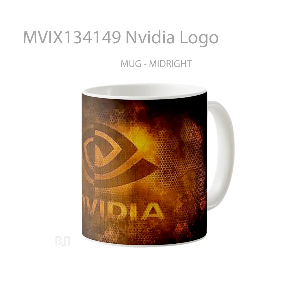 Mug Nvidia Logo Gelas Keramik Unik - All-side / Desain