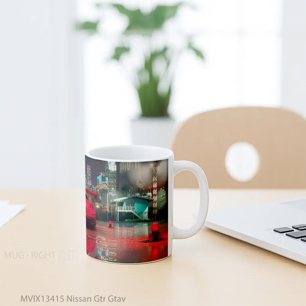 Mug Nissan Gtr Gtav Cangkir Mobil - All-side / Desain