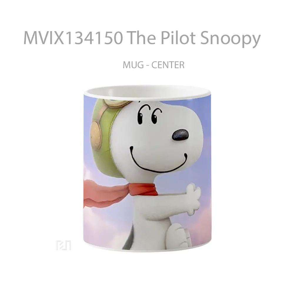 Mug The Pilot Snoopy Gelas Keramik Unik