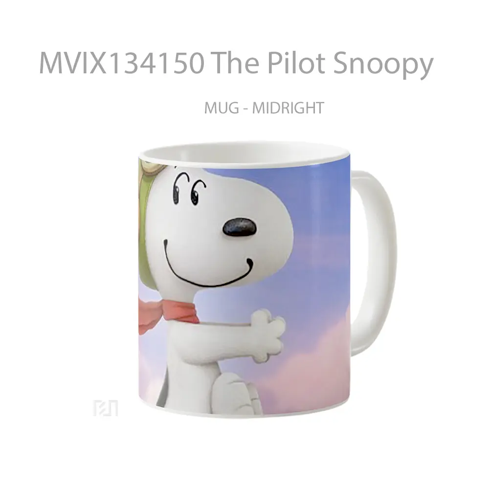 Mug The Pilot Snoopy Gelas Keramik Unik - All-side / Desain