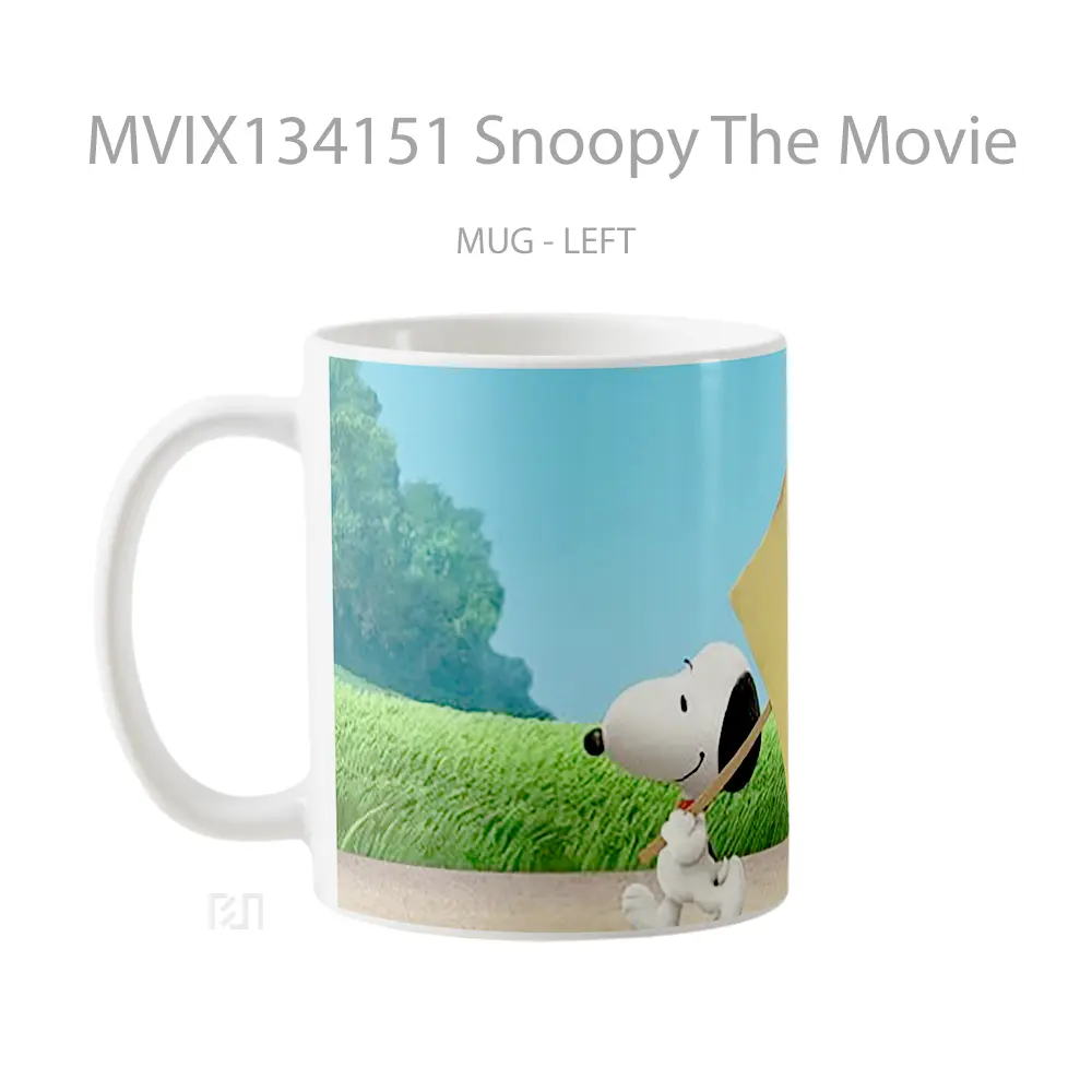 Mug Snoopy The Movie Gelas Keramik Unik - All-side / Desain