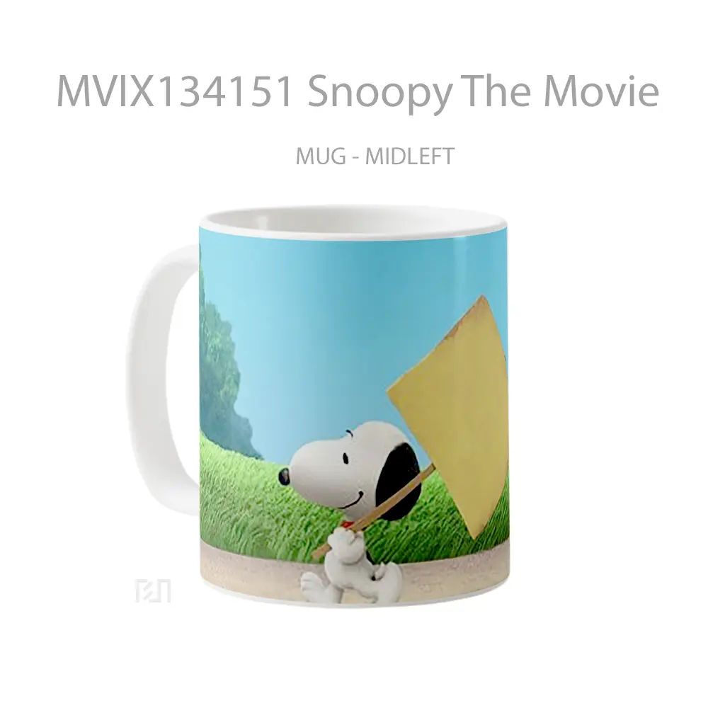 Mug Snoopy The Movie Gelas Keramik Unik - All-side / Desain