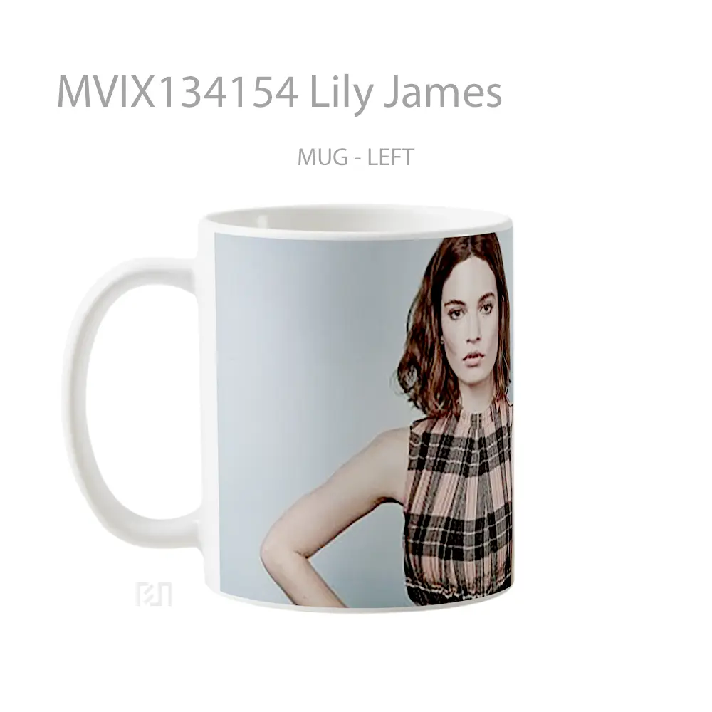 Mug Lily James Gelas Keramik Unik - All-side / Desain