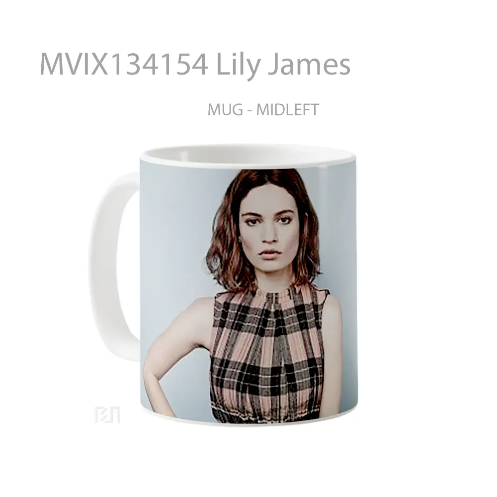 Mug Lily James Gelas Keramik Unik - All-side / Desain
