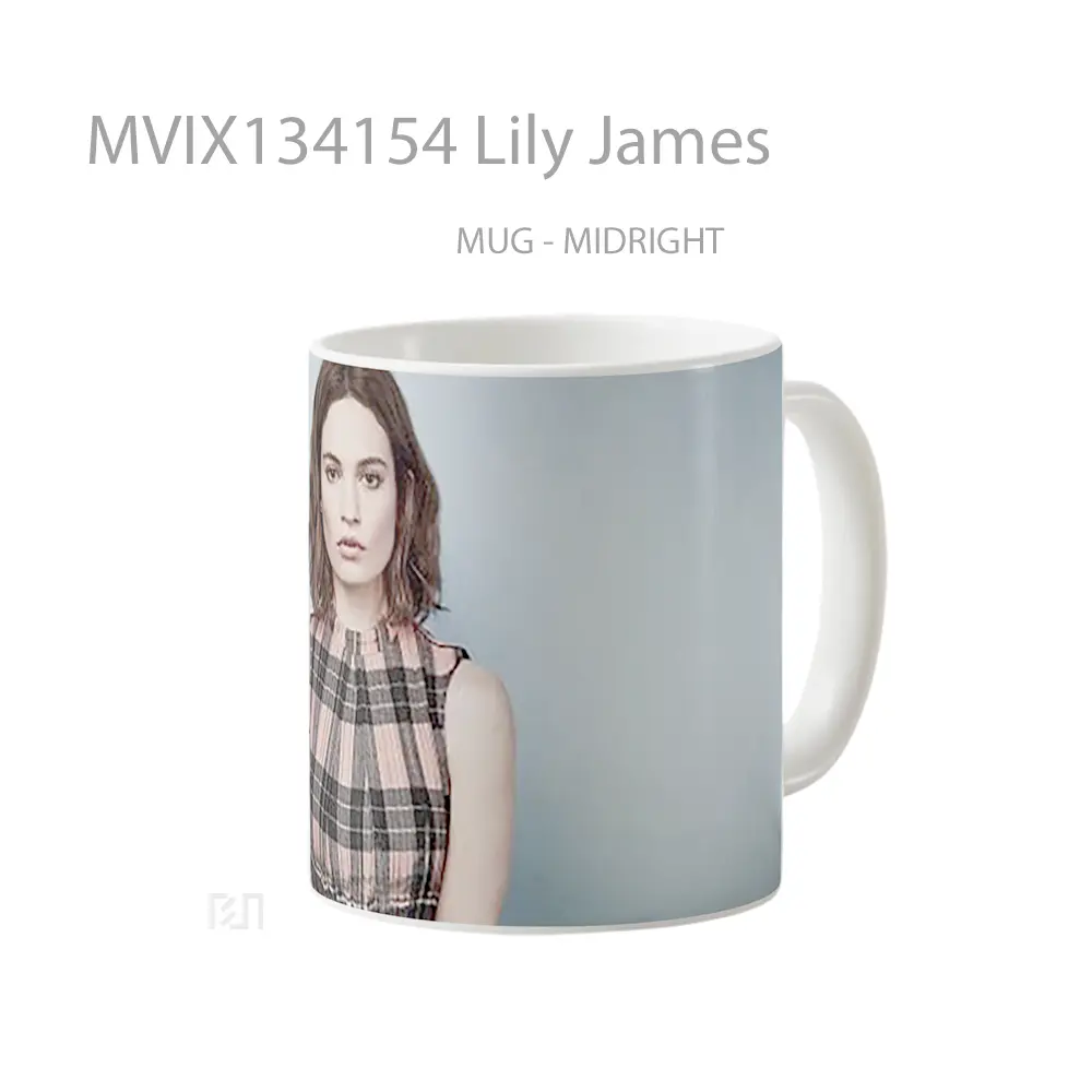 Mug Lily James Gelas Keramik Unik - All-side / Desain