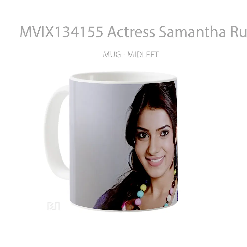 Mug Actress Samantha Ruth Prabhu Gelas Keramik Unik - All-side / Desain