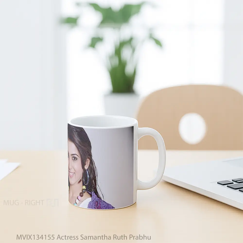 Mug Actress Samantha Ruth Prabhu Gelas Keramik Unik - All-side / Desain